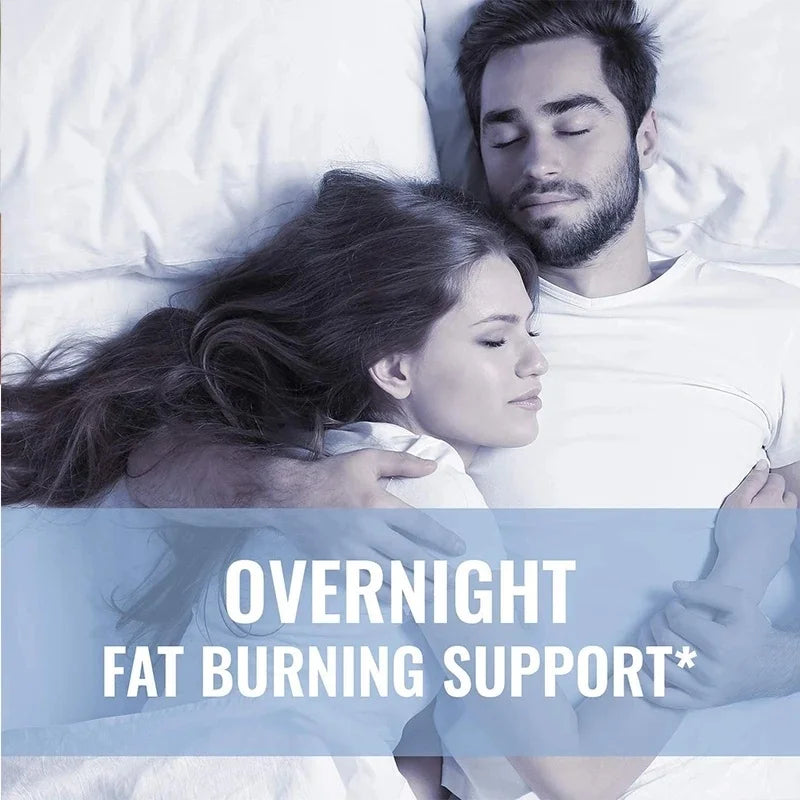Nighttime Fat Shreds Supplement for Weight Loss Supports Abdominal Fat Burning Carbohydrate Blocker While Sleeping