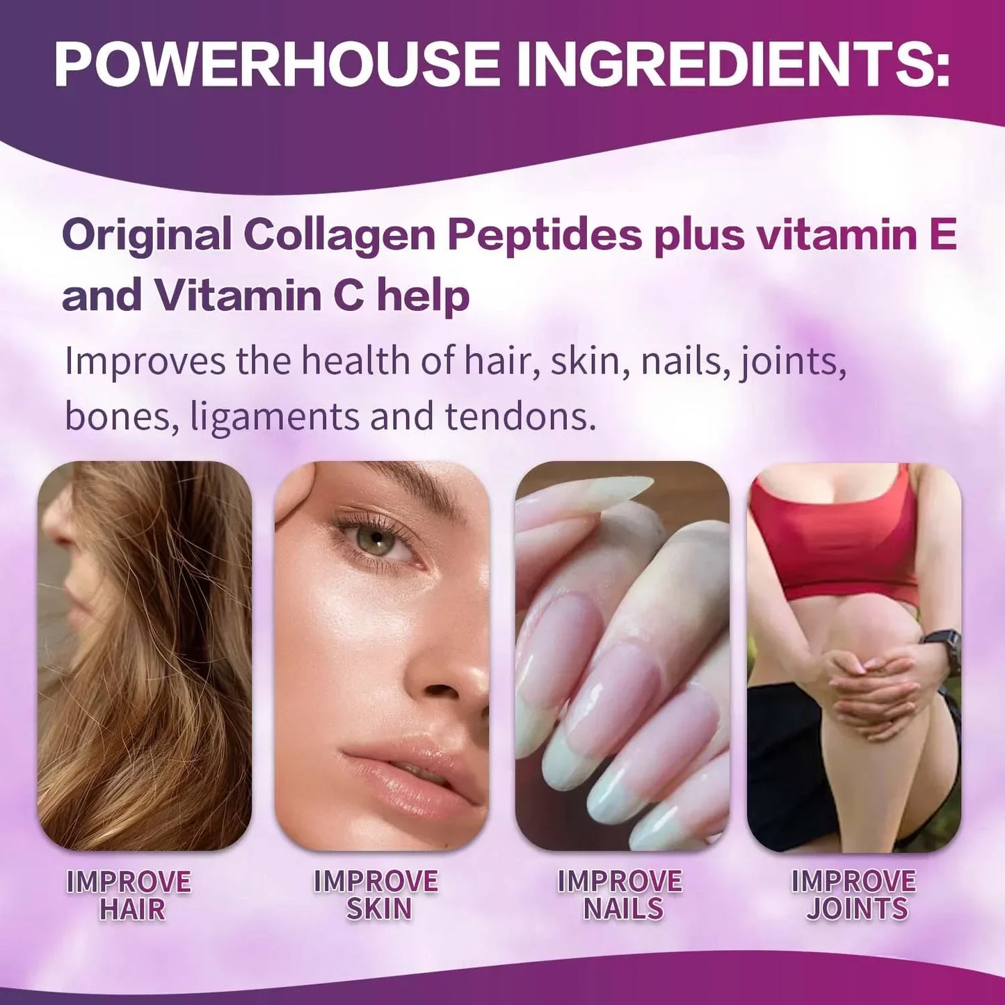 Collagen Peptides - Anti-Aging, Hair, Skin, Nails, Digestion and Joint Support, Made in The USA