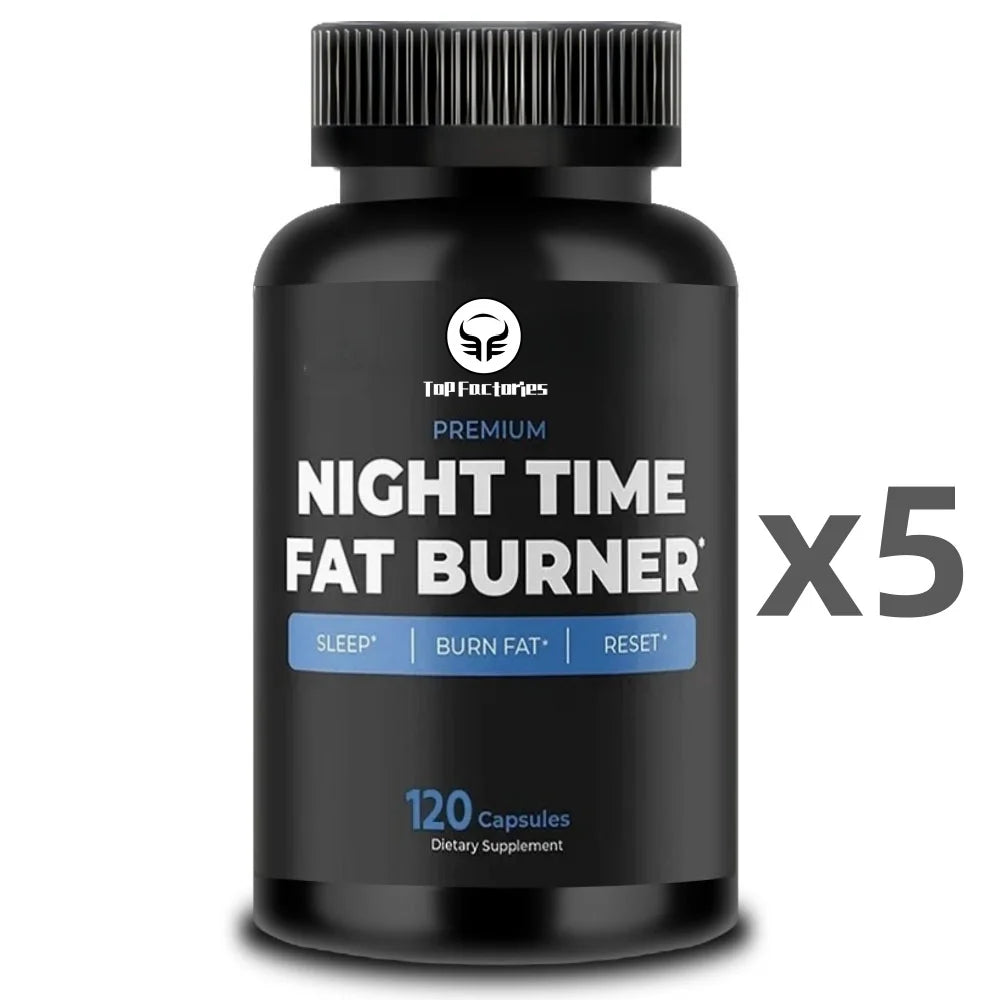 Nighttime Fat Shreds Supplement for Weight Loss Supports Abdominal Fat Burning Carbohydrate Blocker While Sleeping