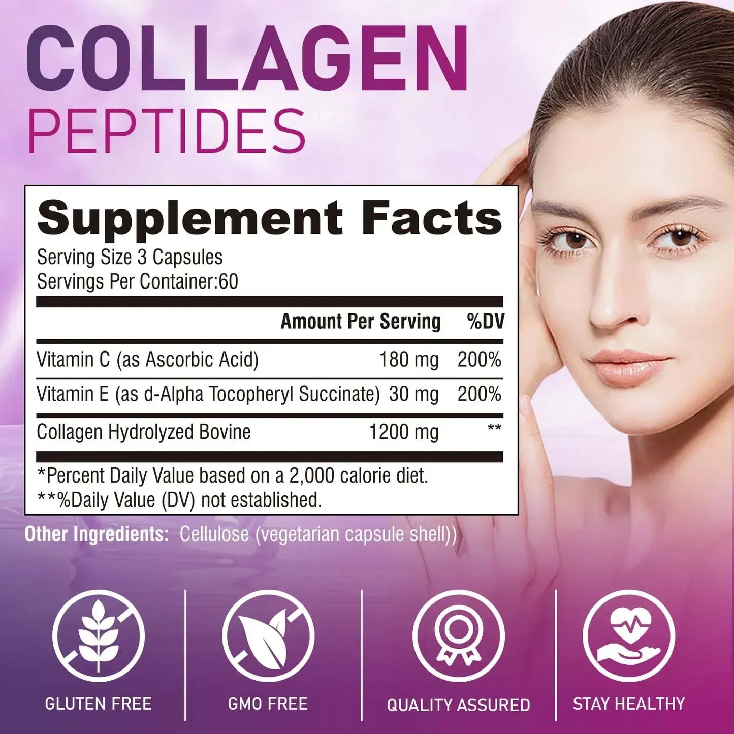 Collagen Peptides - Anti-Aging, Hair, Skin, Nails, Digestion and Joint Support, Made in The USA